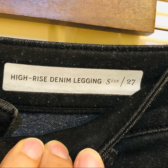 Pilcro and the Letterpress High-Rise Denim Legging black jeans Anthropologie 27 - Picture 11 of 14